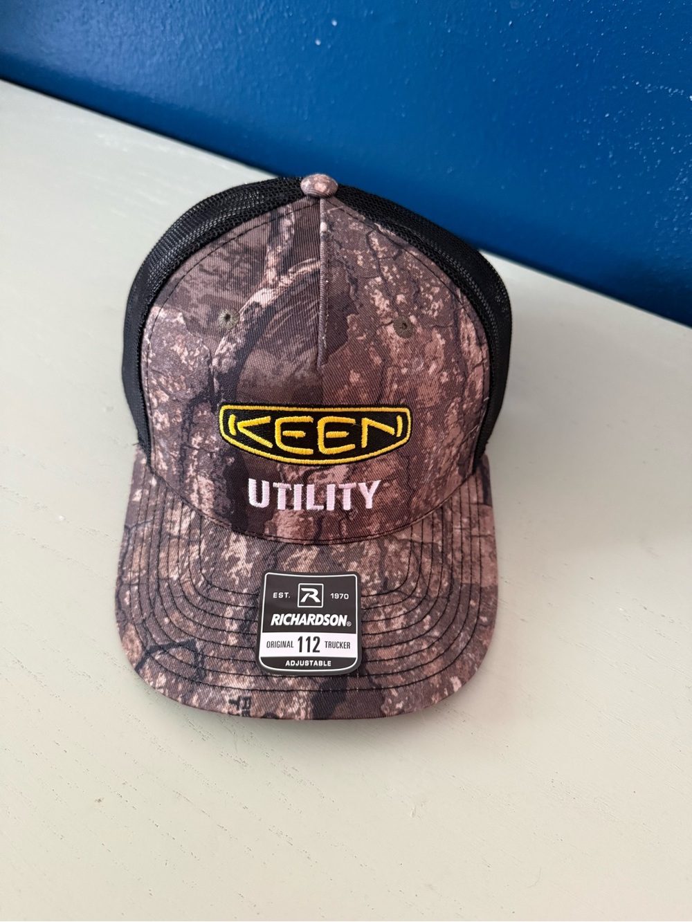 New NWT Keen Utility Realtree Camouflage Richardson 112 Trucker Hat Baseball Cap